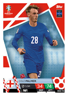 Cole Palmer England Topps Match Attax EURO 2024 #ENG13